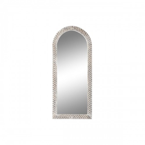 Sienas spogulis Home ESPRIT Balts Brūns Mango koks 75 x 4 x 180 cm image 1