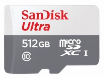 Atmiņas karte SanDisk Ultra microSDXC 512GB + Adapter
