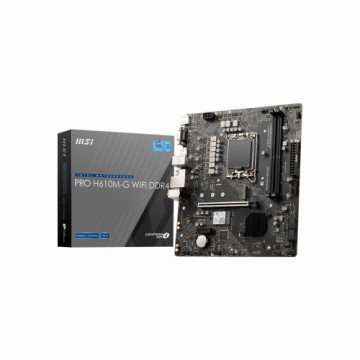 Материнская плата MSI PRO H610M-G WIFI DDR4 Intel H610 LGA 1700