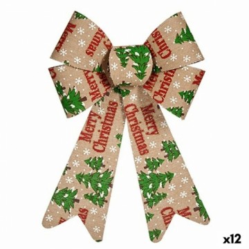 Krist+ Бант Merry Christmas Новогоднее украшение Разноцветный PVC 16 x 24 x 4 cm (12 штук)