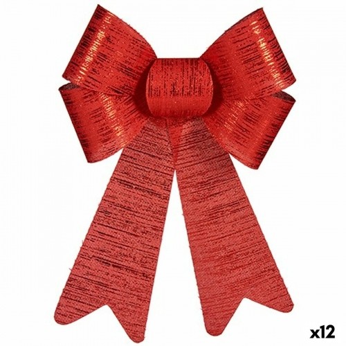 Krist+ Бант Новогоднее украшение Красный PVC 16 x 24 x 4 cm (12 штук) image 1