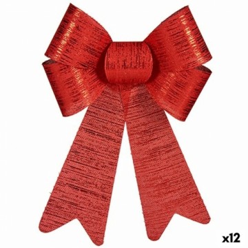 Krist+ Бант Новогоднее украшение Красный PVC 16 x 24 x 4 cm (12 штук)
