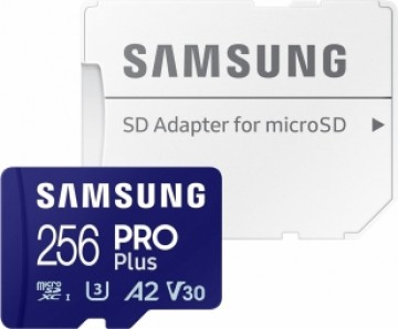 Atmiņas karte Samsung PRO Plus microSD 256GB + Adapter