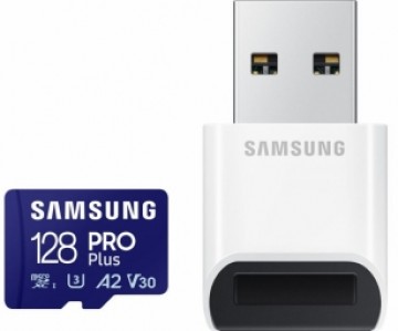 Atmiņas karte Samsung microSDXC 128GB Pro Plus + USB Adapter