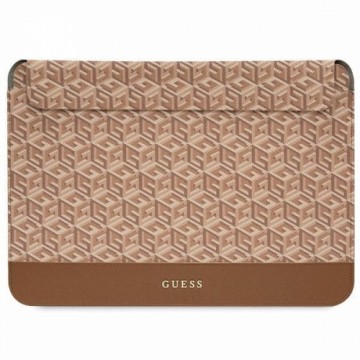 Guess Sleeve GUCS14HGCFSEW 14" brązowy|brown GCube Stripes