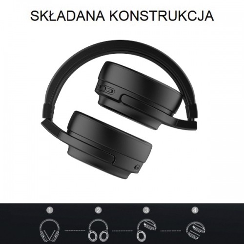 AWEI słuchawki nauszne Bluetooth A950BL czarny|black ANC image 4