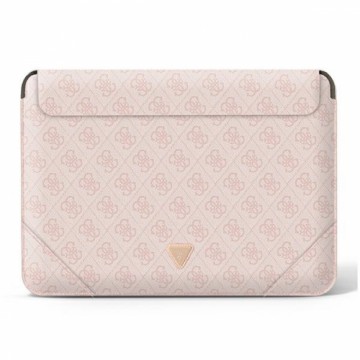 Guess Sleeve GUCS14P4TP 13|14" rożowy |pink 4G Uptown Triangle logo