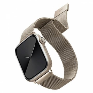 UNIQ pasek Dante Apple Watch Series 1|2|3|4|5|6|7|8|SE|SE2 38|40|41mm Stainless Steel starlight