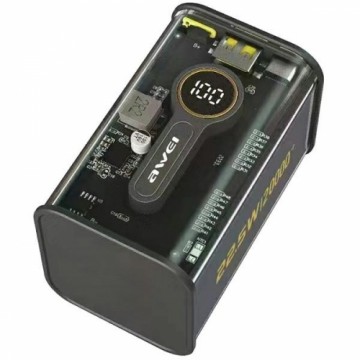 AWEI PowerBank P180K 20000mAh 22.5W czarny|black USB|PD + wyświetlacz