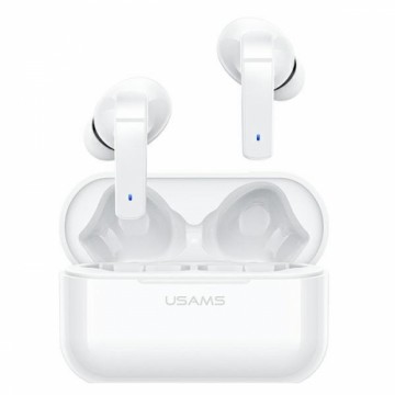 USAMS Słuchawki Bluetooth 5.0 TWS LY series ANC bezprzewodowe biały|white BHULY06