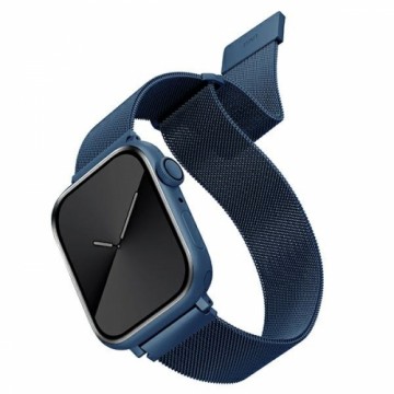 UNIQ pasek Dante Apple Watch Series 4|5|6|7|8|SE|SE2 42|44|45|49mm Stainless Steel niebieski|cobalt blue