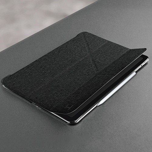 UNIQ etui Yorker Kanvas iPad Pro 12,9" (2020) czarny|obsidian knit black image 5