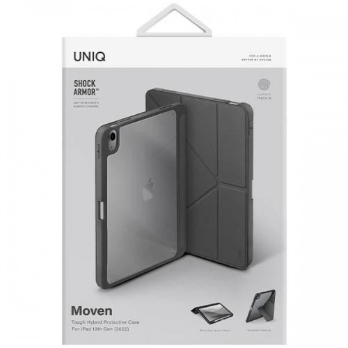 UNIQ etui Moven iPad 10 gen. (2022) szary|charcoal grey image 5