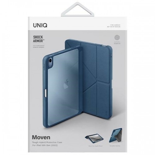 UNIQ etui Moven iPad 10 gen. (2022) niebieski|capri blue image 5