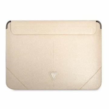 OEM Original GUESS Laptop Sleeve Saffiano Triangle Logo GUCS16PSATLE 16 inches beige