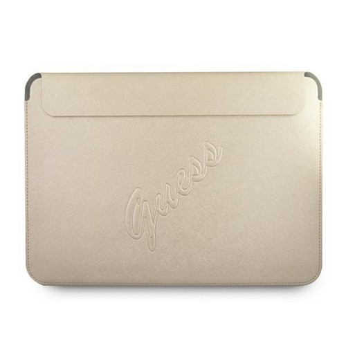 OEM Original GUESS Laptop Sleeve Saffiano Script GUCS13PUSASLG 13 inches gold image 1