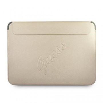 OEM Original GUESS Laptop Sleeve Saffiano Script GUCS13PUSASLG 13 inches gold