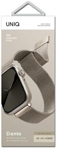 Uniq Dante metāla siksniņa Apple Watch 42mm / 44mm / 45mm zeltaina image 1