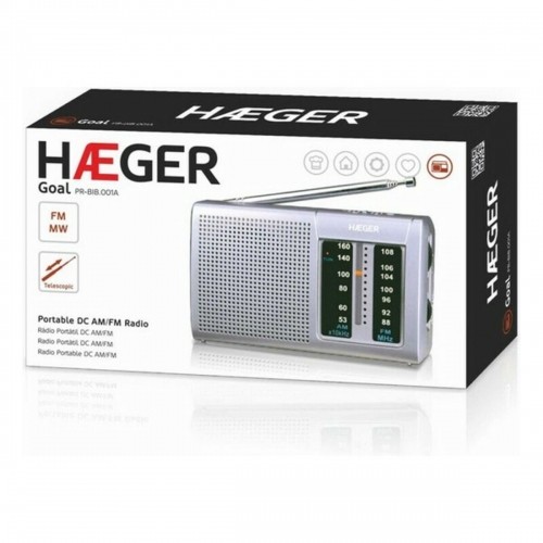 AM / FM радио Haeger PR-BIB.001A Серый image 3