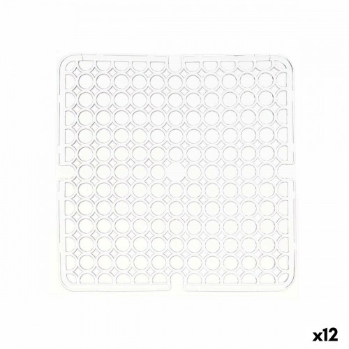 Kinvara Paklājs Izlietne Caurspīdīgs Plastmasa 28 x 0,1 x 28 cm (12 gb.) image 1