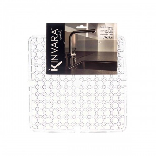 Kinvara Paklājs Izlietne Caurspīdīgs Plastmasa 28 x 0,1 x 28 cm (12 gb.) image 3