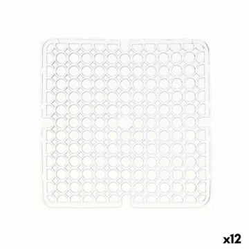 Kinvara Paklājs Izlietne Caurspīdīgs Plastmasa 28 x 0,1 x 28 cm (12 gb.)