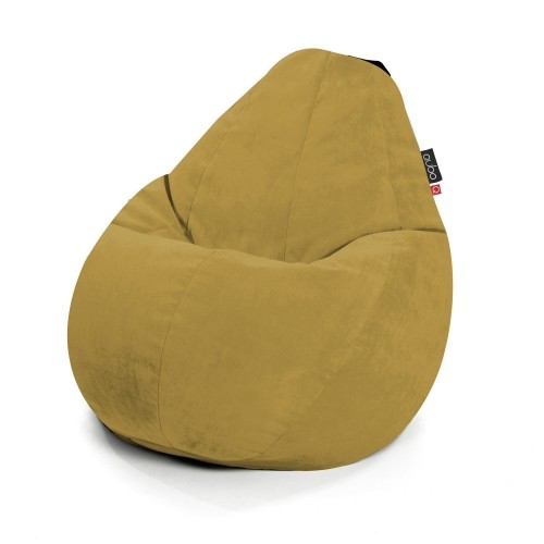 Qubo™ Comfort 90 Mustard VELVET FIT пуф (кресло-мешок) image 1