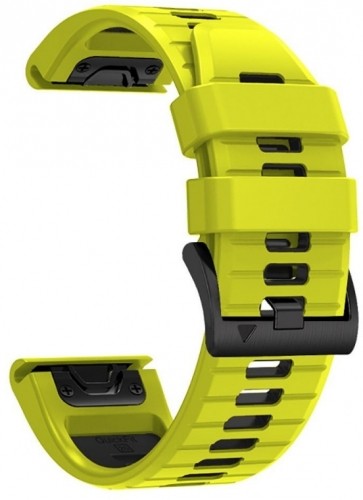 Tech-Protect watch strap IconBand Pro Garmin fenix 5/6/6 Pro/7, lime/black image 1