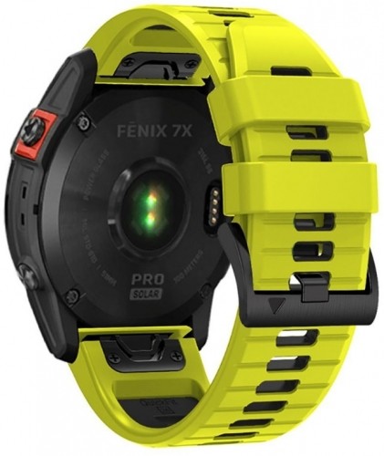 Tech-Protect watch strap IconBand Pro Garmin fenix 5/6/6 Pro/7, lime/black image 3