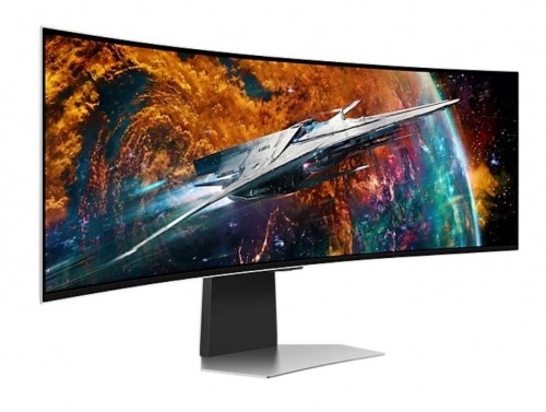 Monitor|SAMSUNG|Odyssey G9 G95SC|49"|Gaming/Smart/Curved|Panel OLED|5120x1440|32:9|240Hz|0.03 ms|Speakers|Height adjustable|Tilt|Colour Silver|LS49CG950SUXDU image 1
