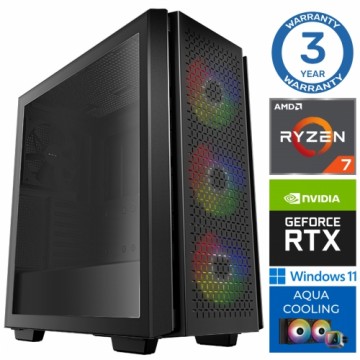 INTOP AQUA Ryzen 7 7700X 32GB DDR5 500SSD M.2 NVME RTX3050 8GB WIN11Pro