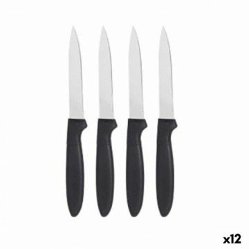 Kinvara Набор ножей Чёрный Серебристый Нержавеющая сталь Пластик 19,5 x 2 x 1 cm (12 штук)
