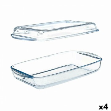 Pasabahce Поднос с крышкой Borcam Прозрачный Боросиликатное стекло 1,9 L (4 штук)