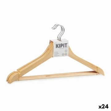 Kipit Apģērbu pakaramo komplekts 44,5 x 1,2 x 23 cm Brūns Koks Metāls (24 gb.)