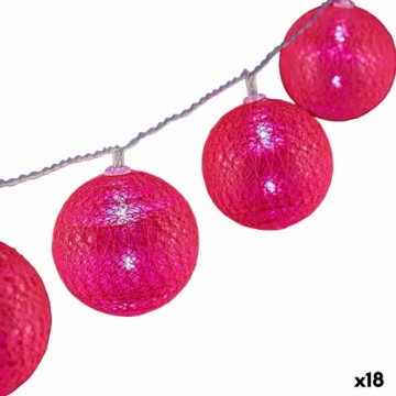 Krist+ LED gaismu vītne 6 x 6 x 200 cm Rozā (18 gb.)