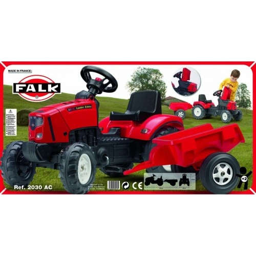 Трактор с педалями Falk Lander Z160X Красный image 2