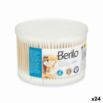 Berilo Ватные палочки Белый Коричневый Хлопок Бамбук (24 штук)