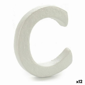 Pincello письмо C Белый полистирол 1 x 15 x 13,5 cm (12 штук)