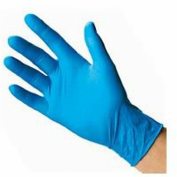 Bigbuy Cleaning Одноразовые перчатки Синий XS 100 штук нитрил