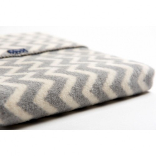 WOMAR blanket Grey&White Zigzag 75x100cm image 2