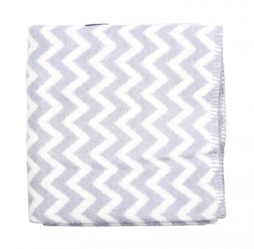 WOMAR blanket Grey&White Zigzag 75x100cm image 3