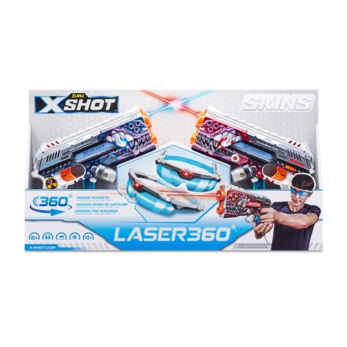 Xshot X-SHOT rotaļu pistole "Laser Skins", 2 gab., sortiments, 36602 image 1