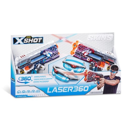 Xshot X-SHOT rotaļu pistole "Laser Skins", 2 gab., sortiments, 36602 image 3