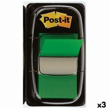 Стикеры для записей Post-it Index 25 x 43 mm Зеленый (3 штук)