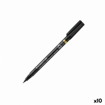 Постоянный маркер Staedtler Special Lumocolor S Чёрный (10 штук)