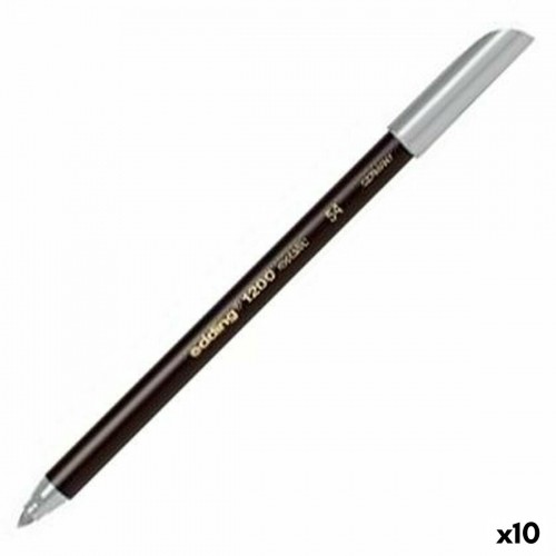 Marķiera Pildspalva Edding 1200 Sudrabains (10 gb.) image 5