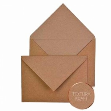 конверты Michel крафтовая бумага 16 x 22 cm Коричневый (25 штук)