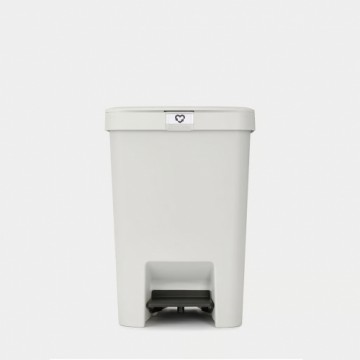 BRABANTIA atkritumu tvertne ar pedāli StepUp,25 l, Light Grey - 800207