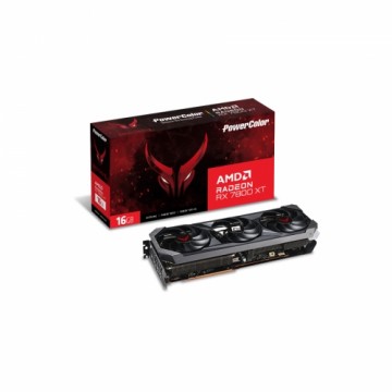 Powercolor RX 7800XT Red Devil 16GB Grafikkarte - 16GB GDDR6, 1x HDMI, 3x DP