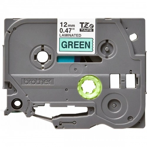 Laminēta lente iekārtu marķēšanai Brother TZE-731 Melns/Zaļš 12 mm image 5